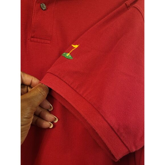 Pivot Sport Ware Red 100% Fine Cotton Short Sleeve Golf Polo Men Size Large - Picture 6 of 7